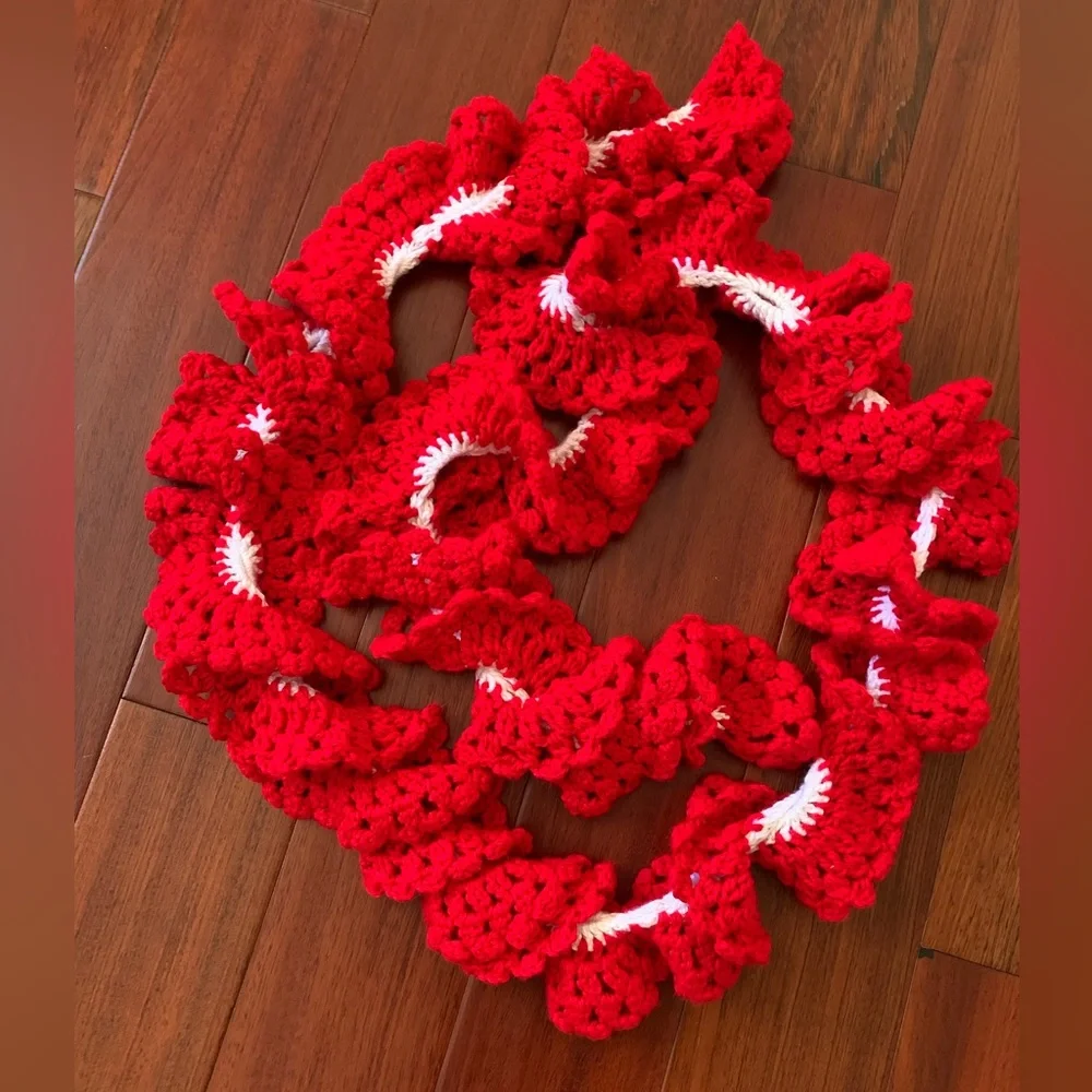 Handmade Crocheted Garland 7ft